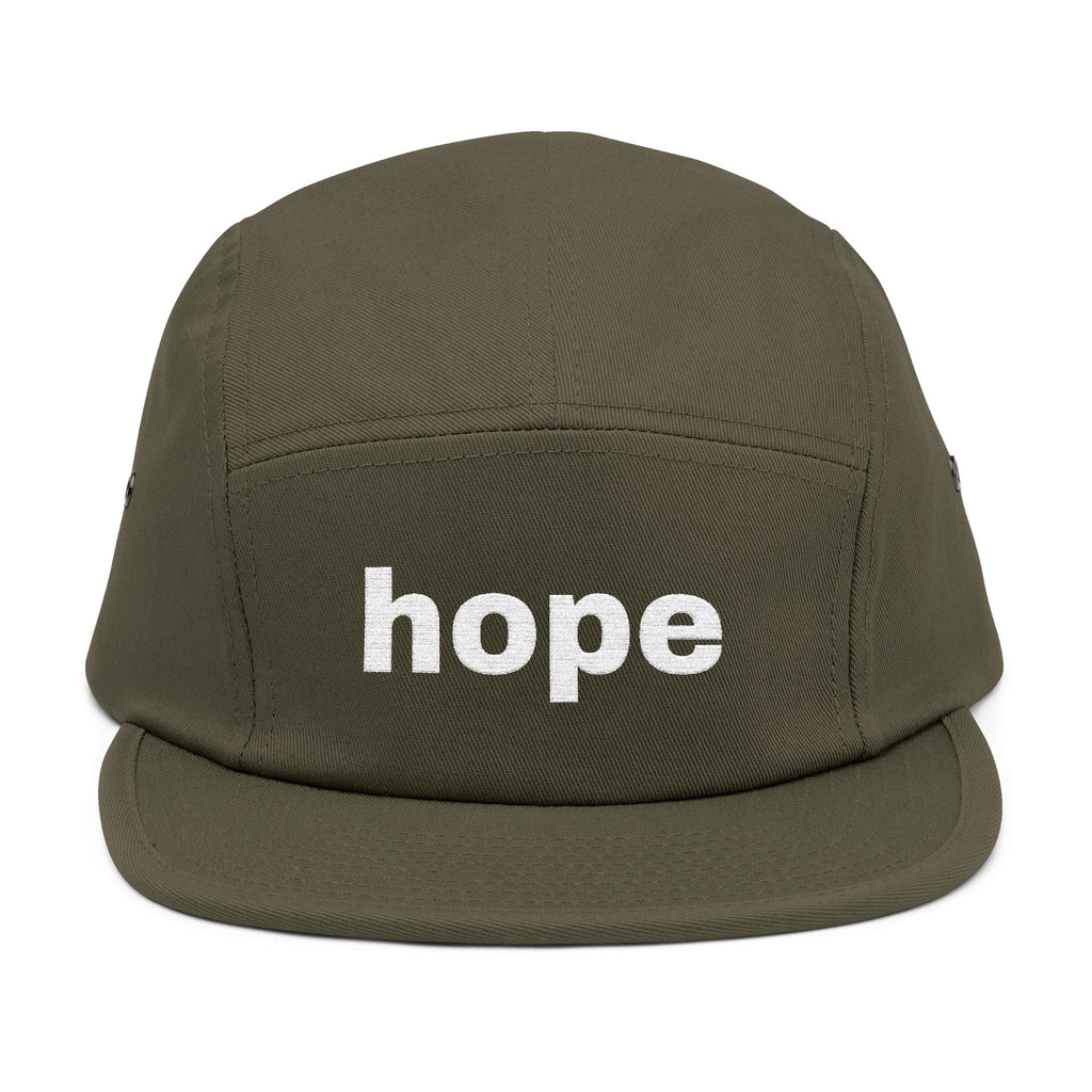 the hope embroidered 5-panel cap