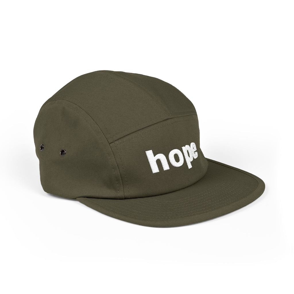 the hope embroidered 5-panel cap