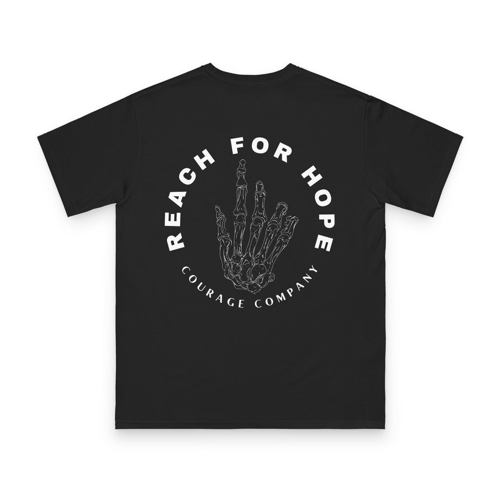reach for hope, organic cotton
