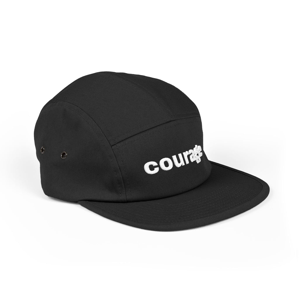 the courage embroidered 5-panel cap