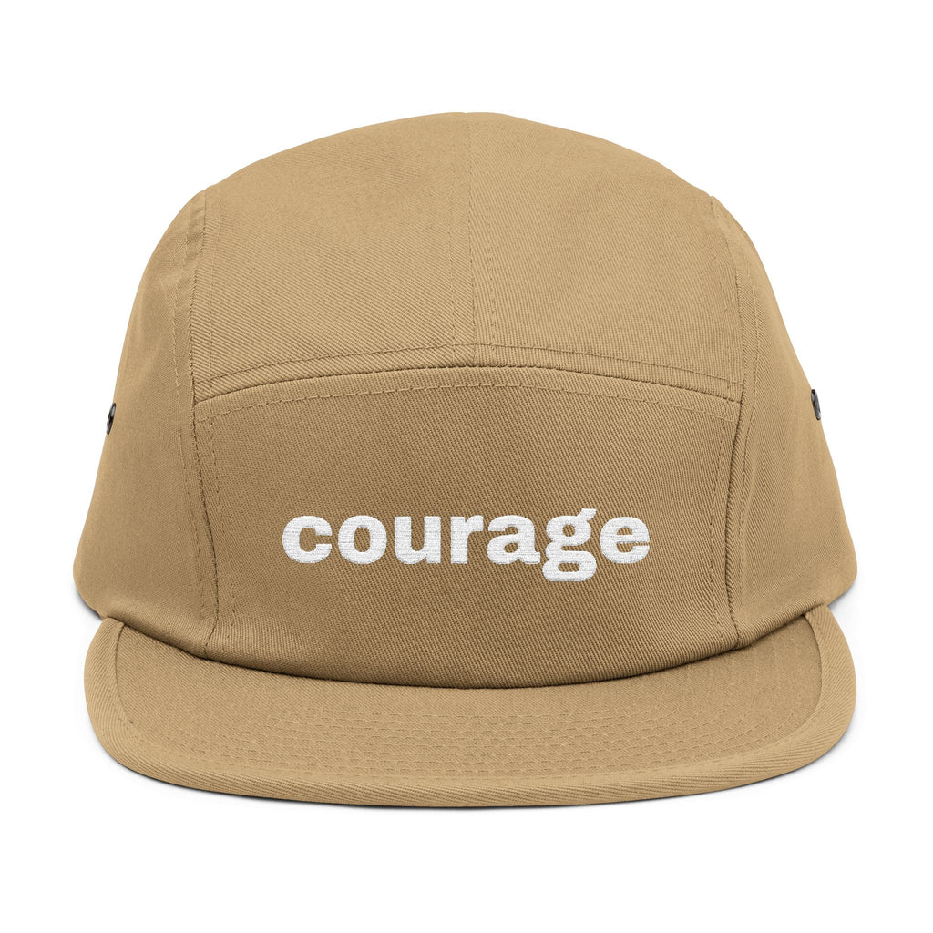 the courage embroidered 5-panel cap