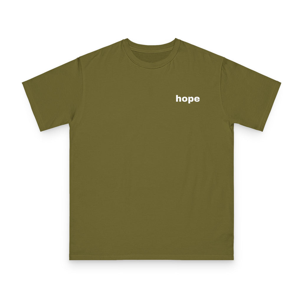 reach for hope, organic cotton