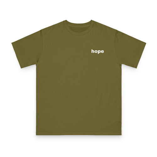 reach for hope, organic cotton