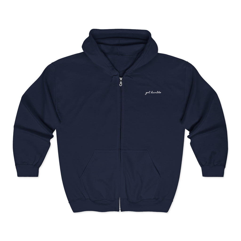 the get humble zip-up hoodie