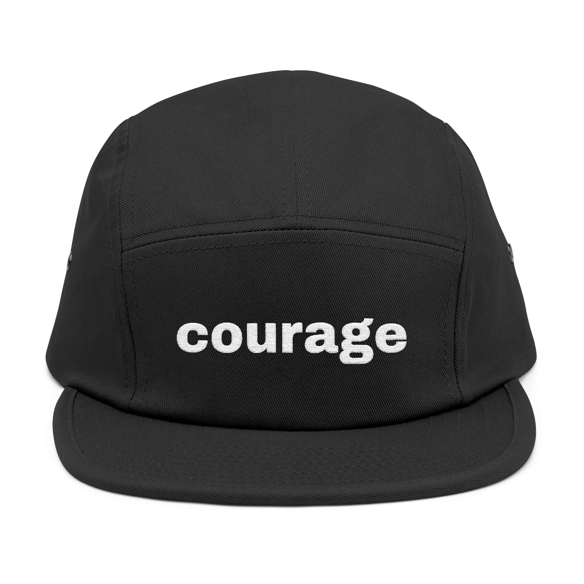 the courage embroidered 5-panel cap