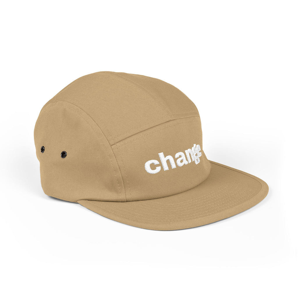 the change embroidered 5-panel cap