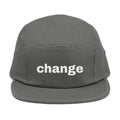 the change embroidered 5-panel cap