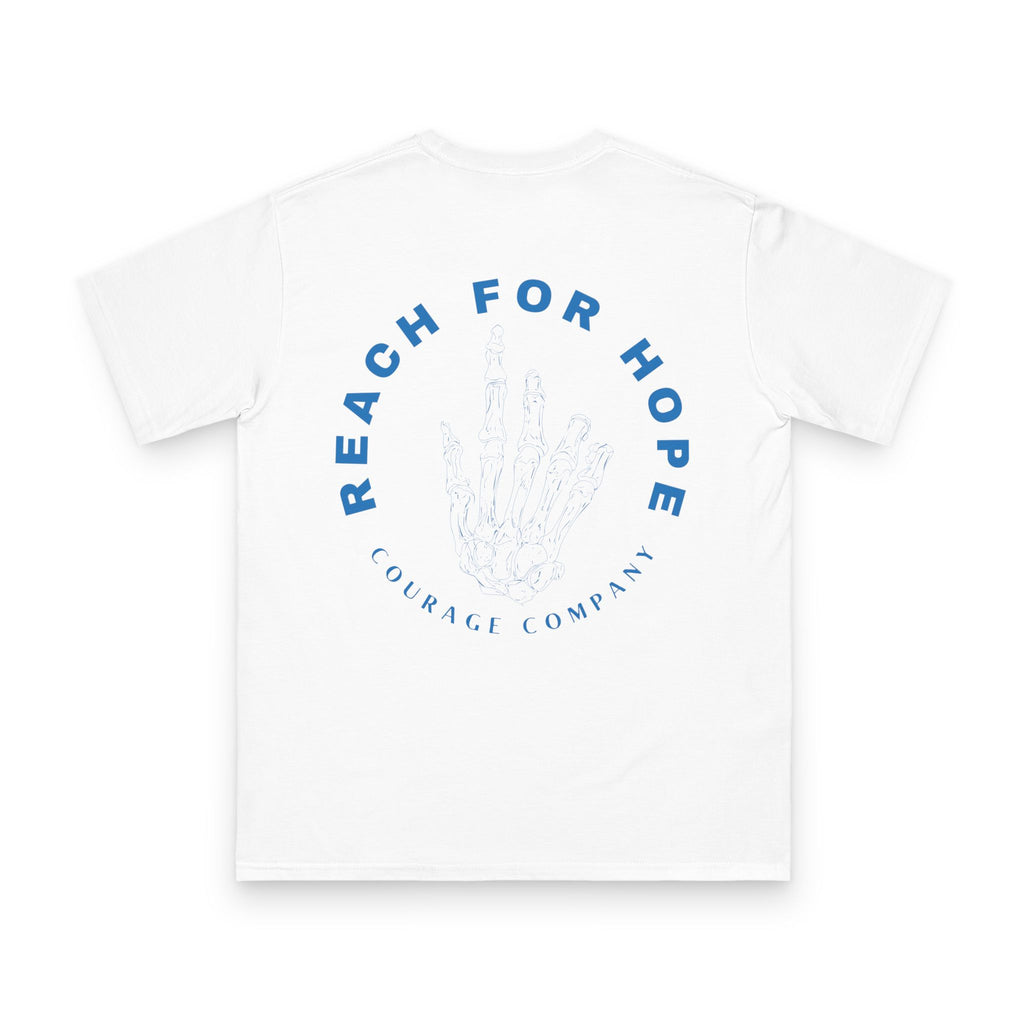 reach for hope, organic cotton