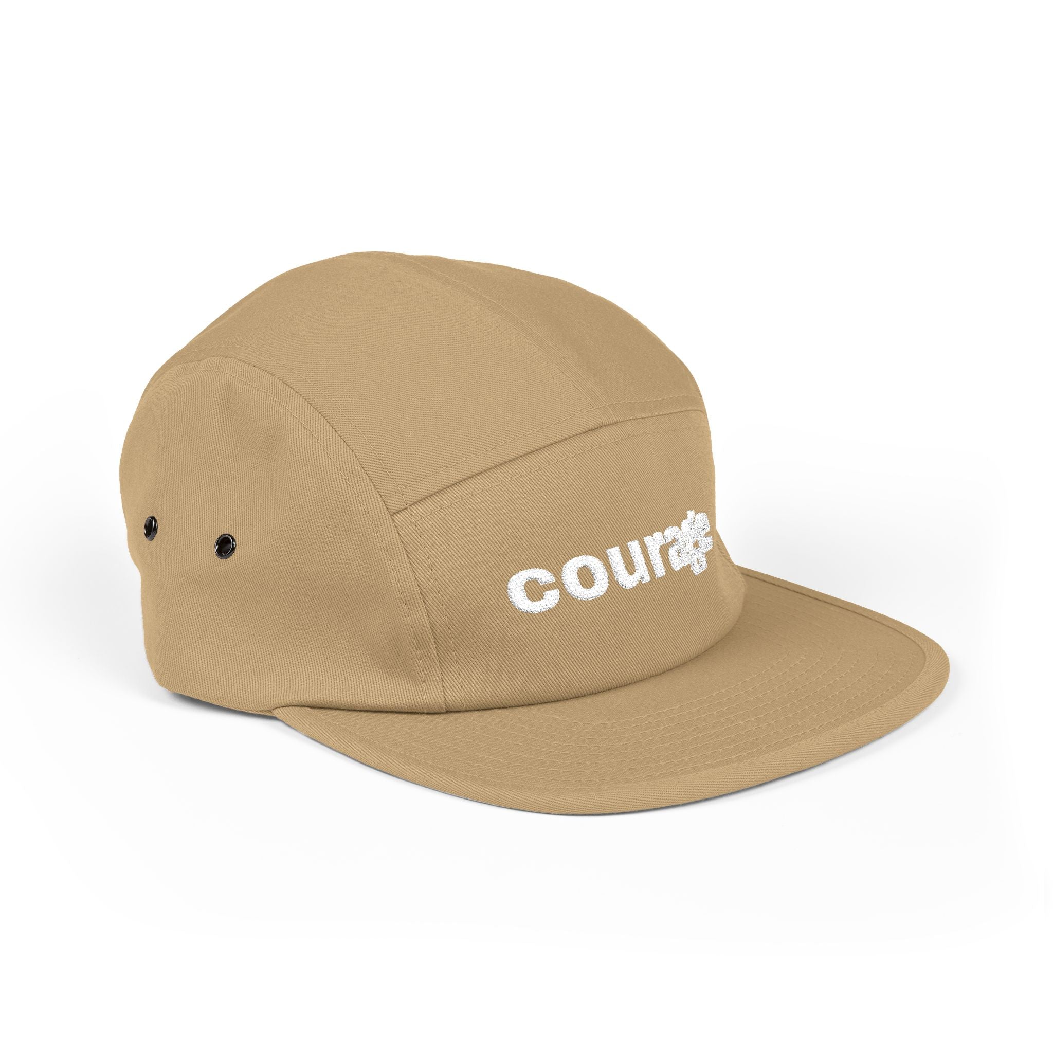 the courage embroidered 5-panel cap